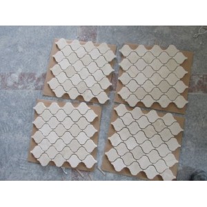 Crema Marfil Polished Lantern Mosaic